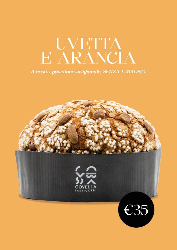 Panettone tradizionale con uvetta e arancia (senza lattosio)