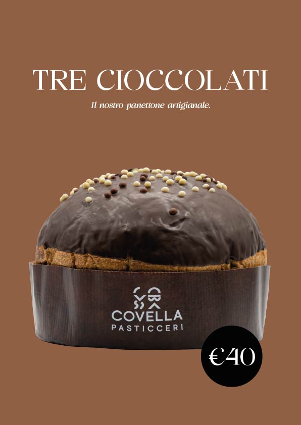 Panettone ai tre cioccolati
